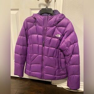The North Face Down Puffer Jacket Purple Medium size
NWOT